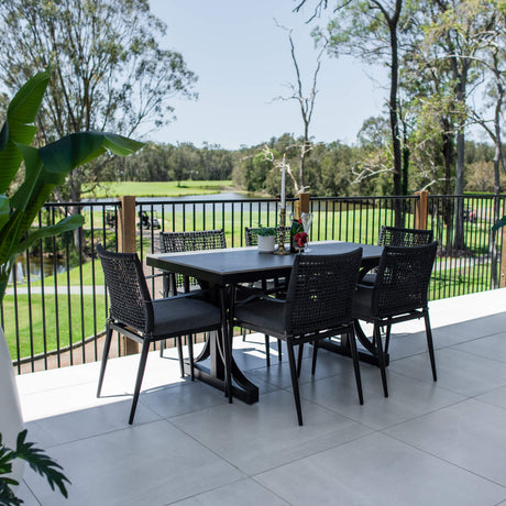 Vienna Rope Malibu - 7pce (150x80) - Outdoor Dining Set