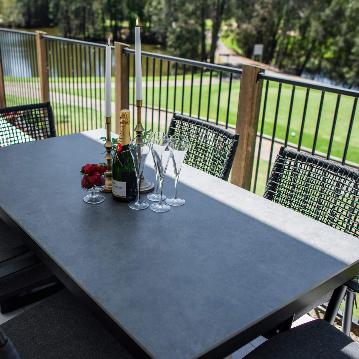 Vienna Rope Malibu - 7pce (150x80) - Outdoor Dining Set