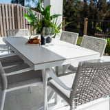 Vienna Rope Malibu - 7pce (150x80) - Outdoor Dining Set