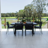 Vienna Rope Malibu - 7pce (180x100) - Outdoor Dining Set