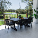Vienna Rope Malibu - 7pce (180x100) - Outdoor Dining Set