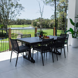 Vienna Rope Malibu - 7pce (180x100) - Outdoor Dining Set