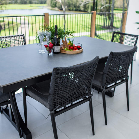 Vienna Rope Malibu - 7pce (180x100) - Outdoor Dining Set