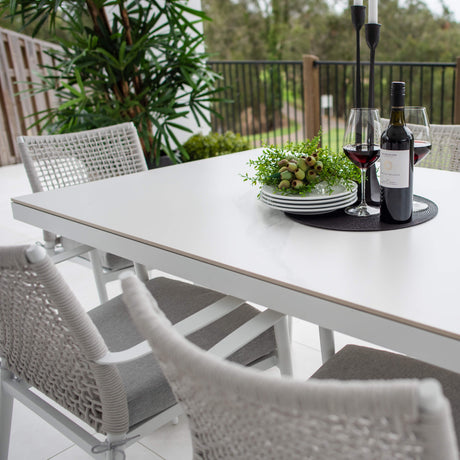 Vienna Rope Malibu - 7pce (180x100) - Outdoor Dining Set
