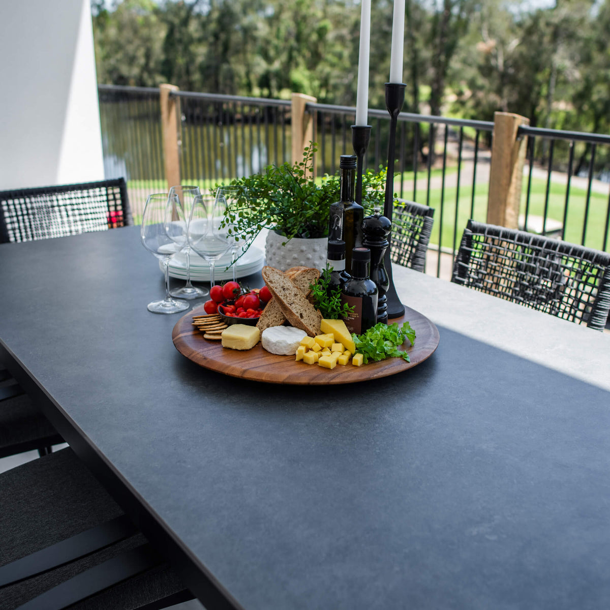 Vienna Rope Malibu - 9pce (215x100) - Outdoor Dining Set