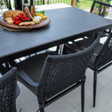Vienna Rope Malibu - 9pce (215x100) - Outdoor Dining Set