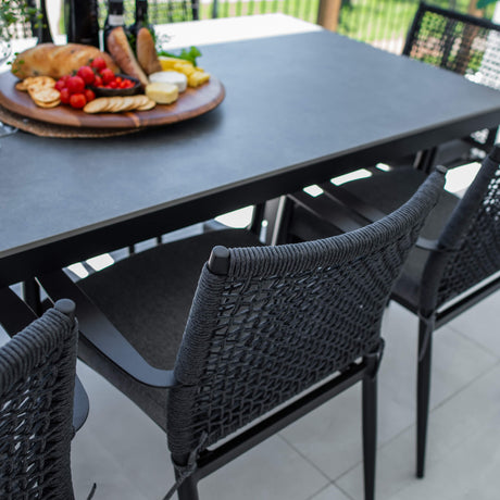 Vienna Rope Malibu - 9pce (215x100) - Outdoor Dining Set