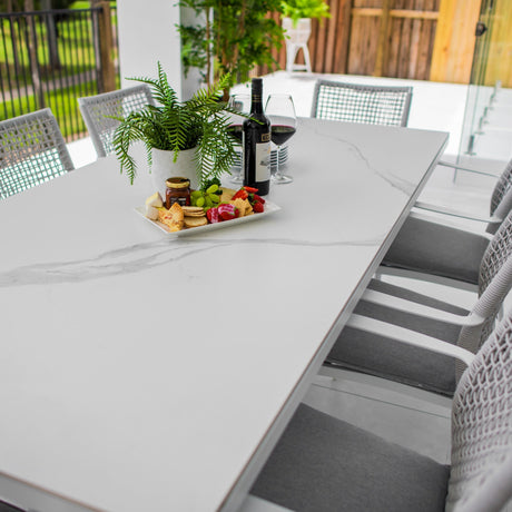 Vienna Rope Malibu - 9pce (215x100) - Outdoor Dining Set