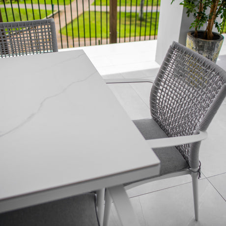 Vienna Rope Malibu - 9pce (215x100) - Outdoor Dining Set