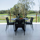 Vienna Rope Malibu Round - 5pce (120x120) - Outdoor Dining Set
