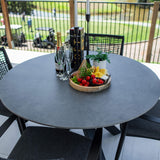 Vienna Rope Malibu Round - 5pce (120x120) - Outdoor Dining Set