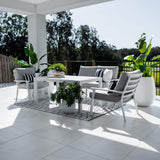 Bermuda 2 Low Dining - 4pce - Outdoor Lounge Setting