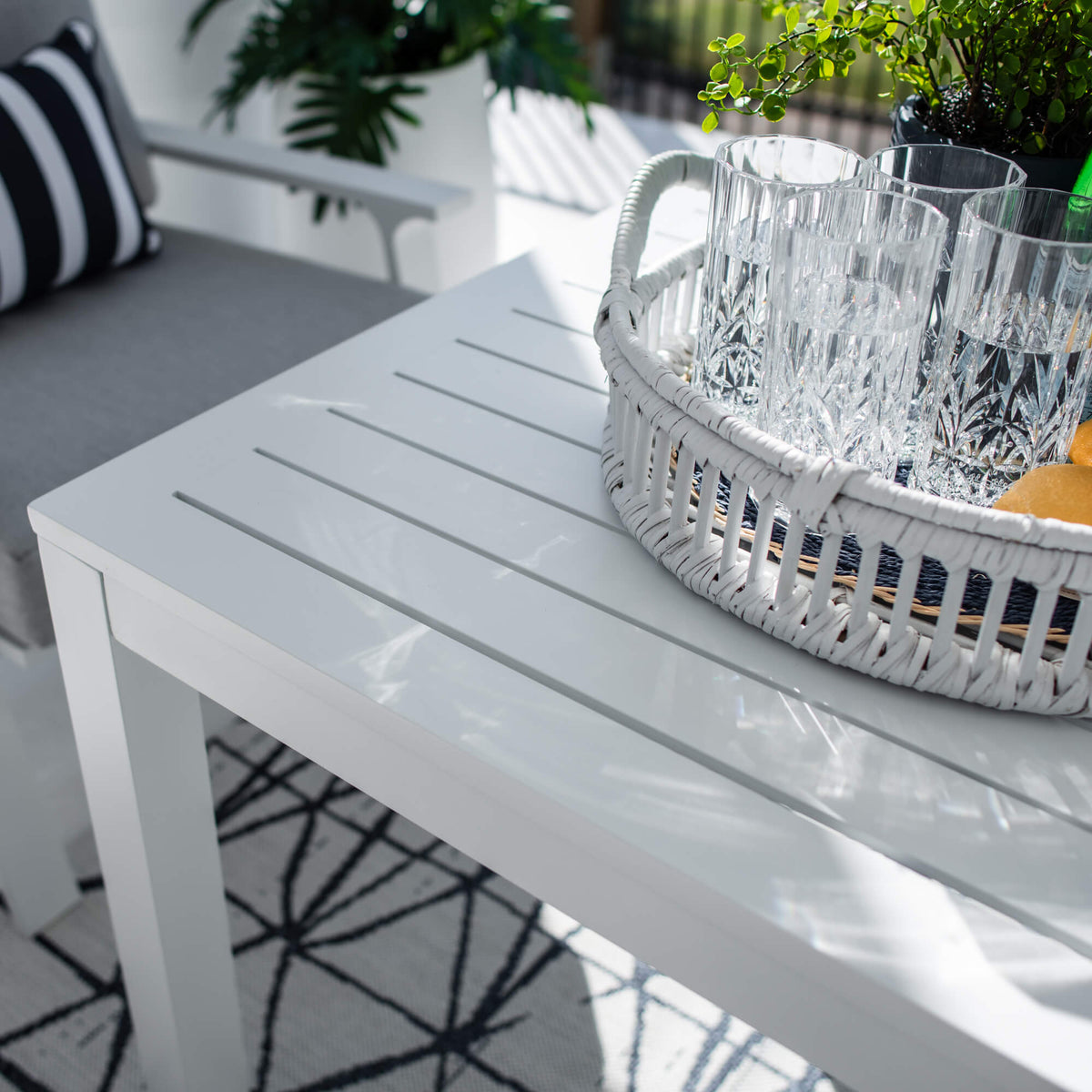 Bermuda 2 Low Dining - 4pce - Outdoor Lounge Setting