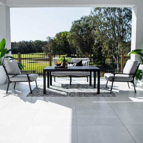 Bermuda 2 Low Dining - 4pce - Outdoor Lounge Setting