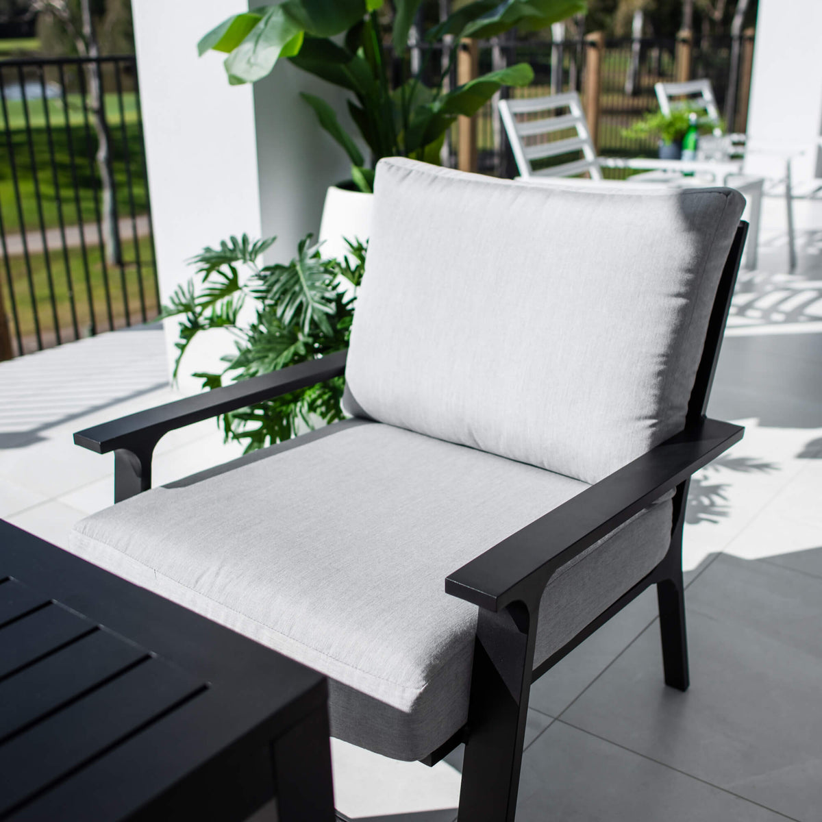 Bermuda 2 Low Dining - 4pce - Outdoor Lounge Setting