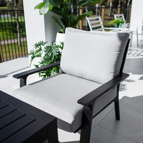 Bermuda 2 Low Dining - 4pce - Outdoor Lounge Setting