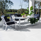 Bermuda 2 Low Dining - 4pce - Outdoor Lounge Setting