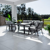 Bermuda 3 Low Dining - 4pce - Outdoor Lounge Setting