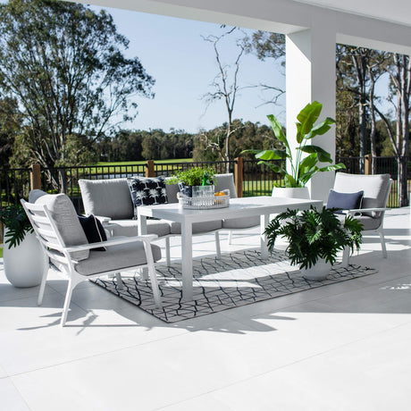 Bermuda 3 Low Dining - 4pce - Outdoor Lounge Setting