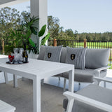 Bermuda 3 Low Dining - 5pce - Outdoor Lounge Setting