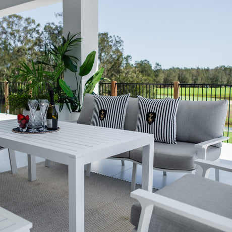 Bermuda 3 Low Dining - 5pce - Outdoor Lounge Setting