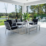 Bermuda 3 Low Dining - 5pce - Outdoor Lounge Setting