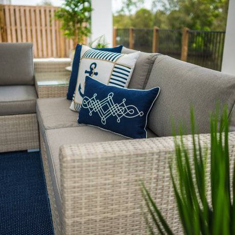 Cuban Modular - 5pce - Bone Outdoor Lounge Setting