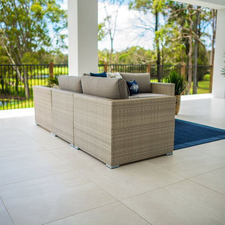 Cuban Modular - 5pce - Bone Outdoor Lounge Setting