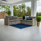 Cuban Modular - 5pce - Bone Outdoor Lounge Setting