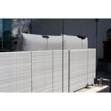 Cuban Modular - 6pce - Bone Outdoor Lounge Setting
