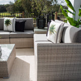 Cuban Modular - 6pce - Bone Outdoor Lounge Setting