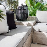 Cuban Modular - 6pce - Bone Outdoor Lounge Setting