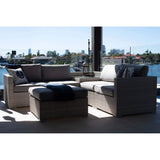 Cuban Modular - 6pce - Bone Outdoor Lounge Setting