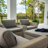Cuban Modular - 7pce - Bone Outdoor Lounge Setting