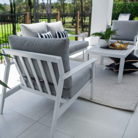 Peru Aluminium 2 - 4pce - Outdoor Lounge Setting