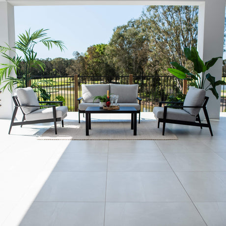 Peru Aluminium 2 - 4pce - Outdoor Lounge Setting