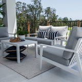 Peru Aluminium 2 - 4pce - Outdoor Lounge Setting