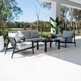 Peru Aluminium 2 - 4pce - Outdoor Lounge Setting