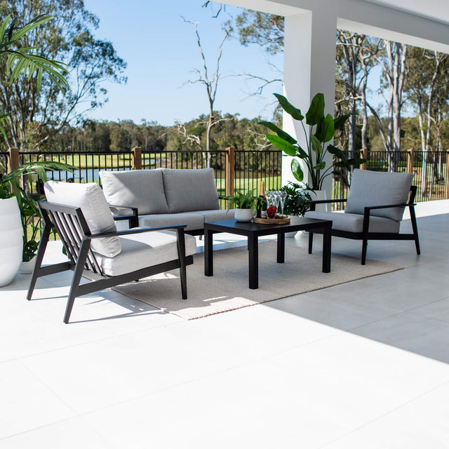 Peru Aluminium 2 - 4pce - Outdoor Lounge Setting