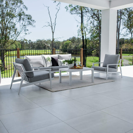 Peru Aluminium 3 - 4pce - Outdoor Lounge Setting