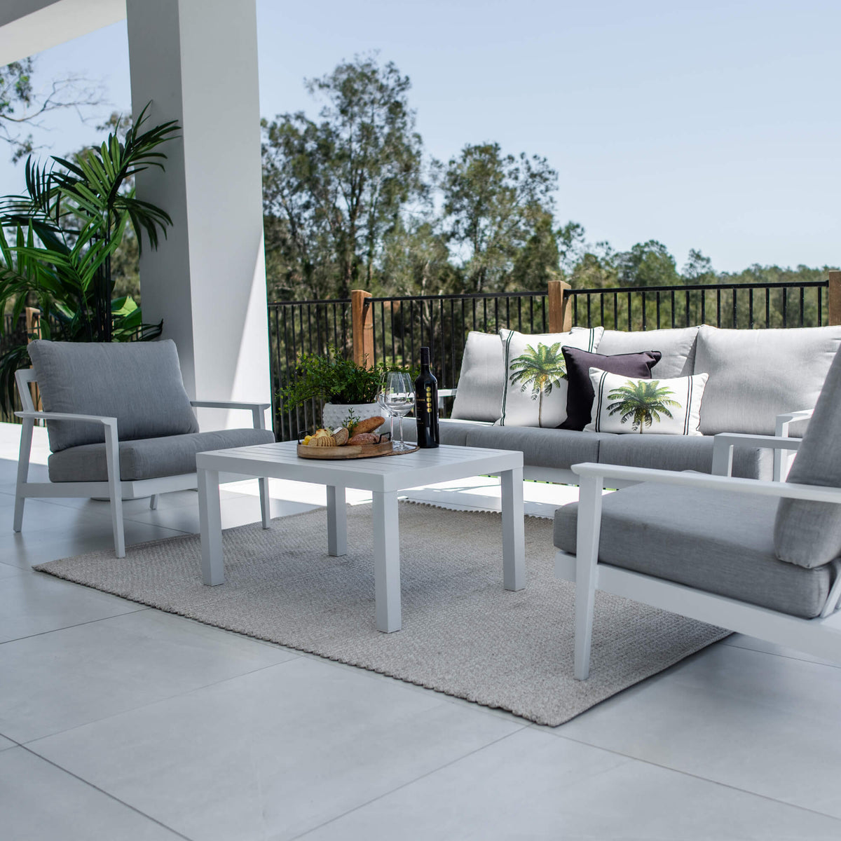 Peru Aluminium 3 - 4pce - Outdoor Lounge Setting