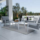 Peru Aluminium 3 - 4pce - Outdoor Lounge Setting