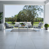 Peru Aluminium 3 - 4pce - Outdoor Lounge Setting