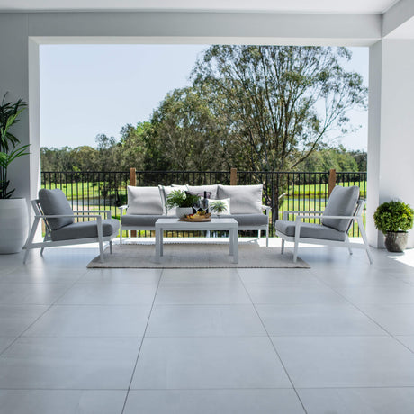 Peru Aluminium 3 - 4pce - Outdoor Lounge Setting