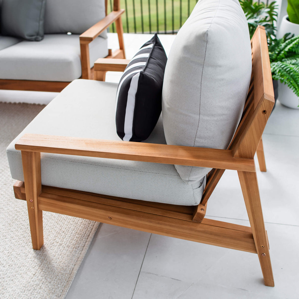 Peru Teak 3 - 3pce - Outdoor Lounge Setting