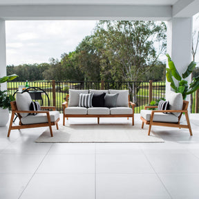 Peru Teak 3 - 3pce - Outdoor Lounge Setting