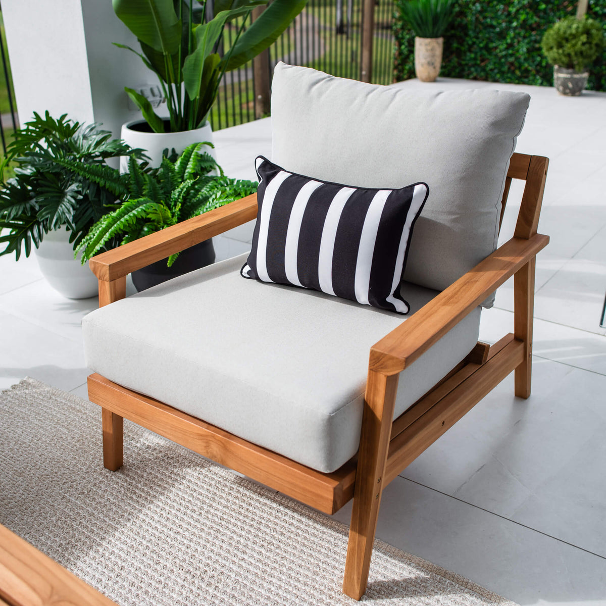Peru Teak 3 - 4pce - Outdoor Lounge Setting