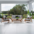 Peru Teak 3 - 4pce - Outdoor Lounge Setting