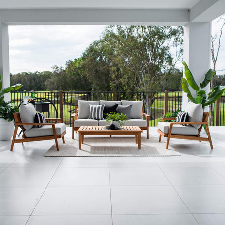 Peru Teak 3 - 4pce - Outdoor Lounge Setting