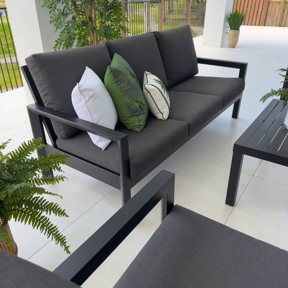Taylah Swivel 3 - 4pce - Outdoor Lounge Setting